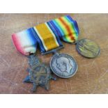 1915 Star Trio (mounted for wear) to Major Reginald C. Neil Royal Army Medical Corps. Attached to