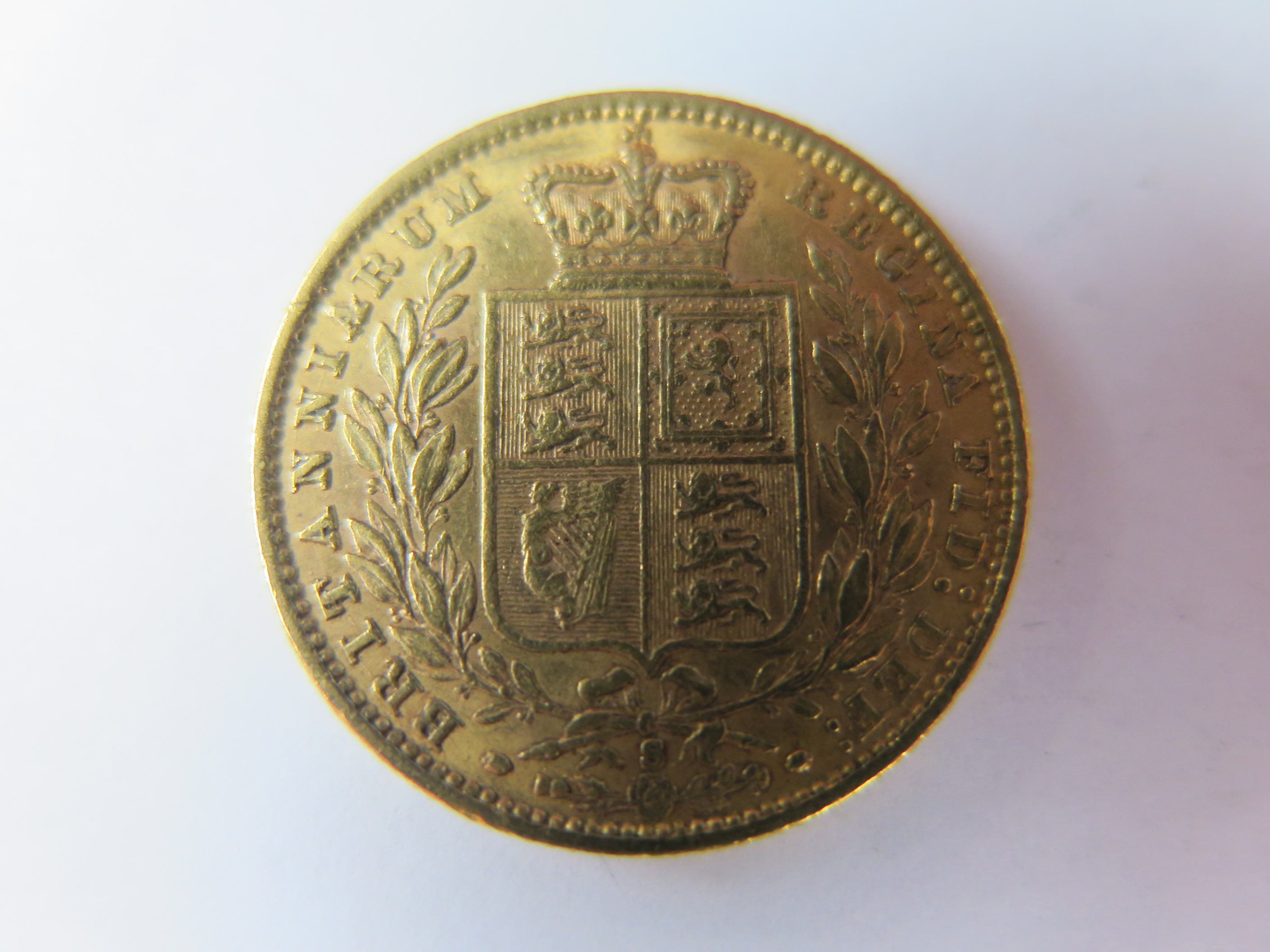 Sovereign 1878s (shield) VF - Image 2 of 2