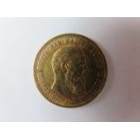 German State Prussia gold 10 Mark 1888A, KM# 514, toned nEF (0.1152 troy oz AGW)