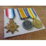 1915 Star Trio to 15363 Pte William James Hunn, 9th Battalion Norfolk Regiment. Killed in Action 9th