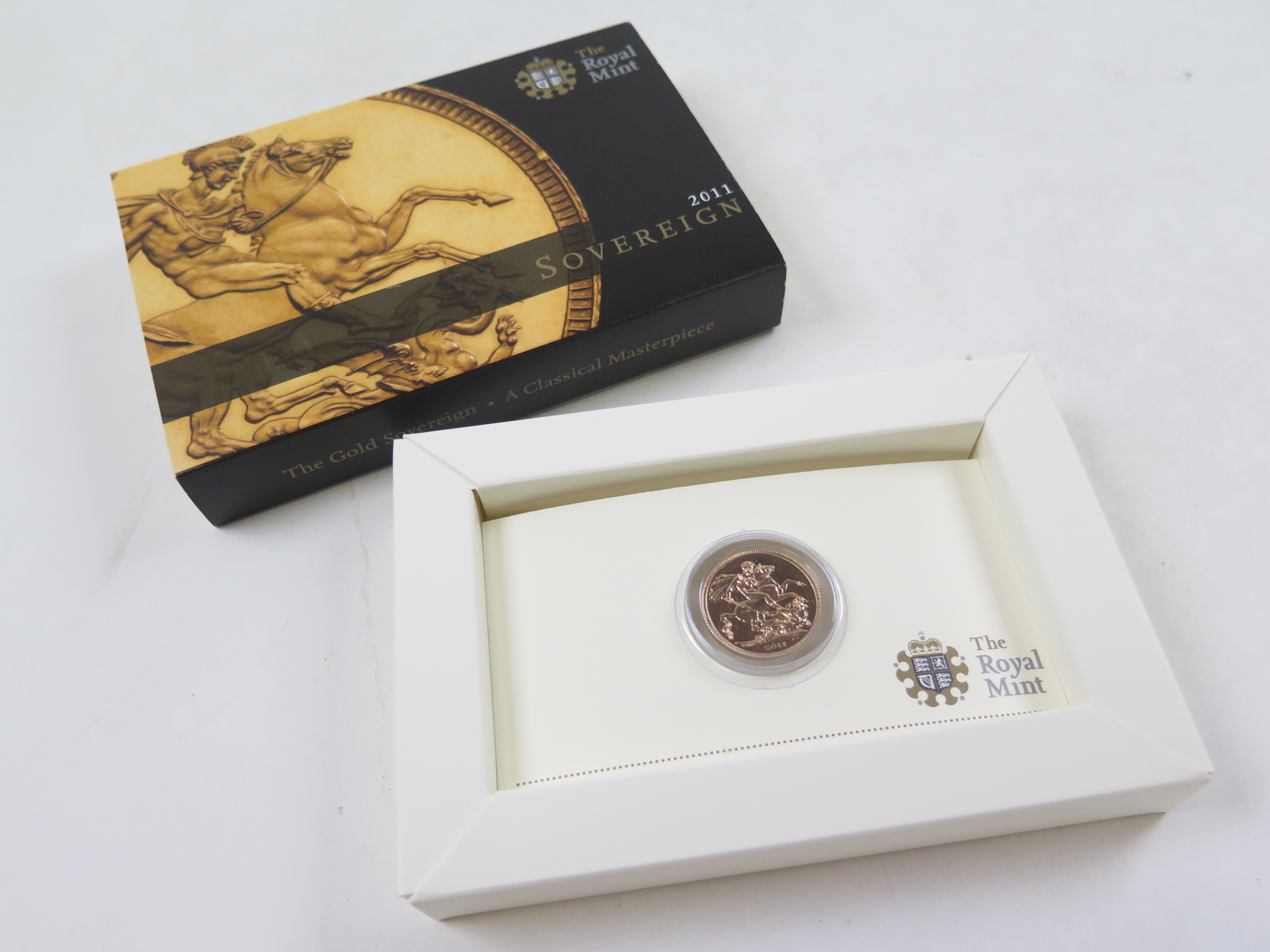 Sovereign 2011 BU in the "Royal Mint" packaging