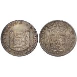 Mexico silver 8 Reales 1734 Mo MF, KM# 103, toned VF
