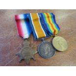 1915 Star Trio to 3380/266037 Pte Robert Stokell, 1/7th battalion (Leeds Rifles) West Yorkshire