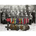 MBE, 1915 Star Trio, GSM (Iraq Clasp), Defence Medal, 39-45 Star, War Medal, LSGC Medal and MSM (