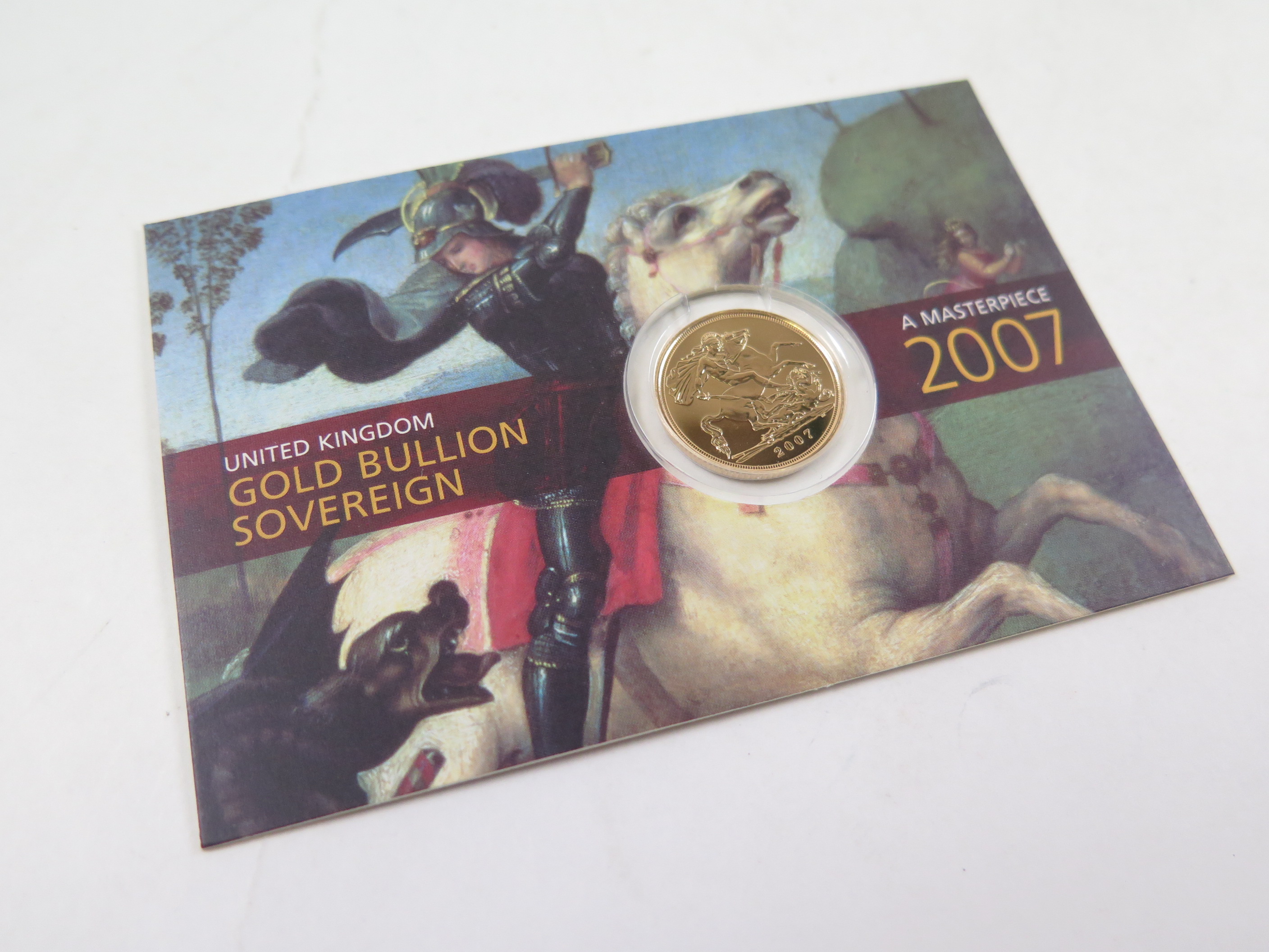 Sovereign 2007 BU in the "Royal Mint" packaging