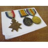 1915 Star Trio and Scroll to 11539 Cpl Frank Frenton 19th Battalion (4th City) Manchester