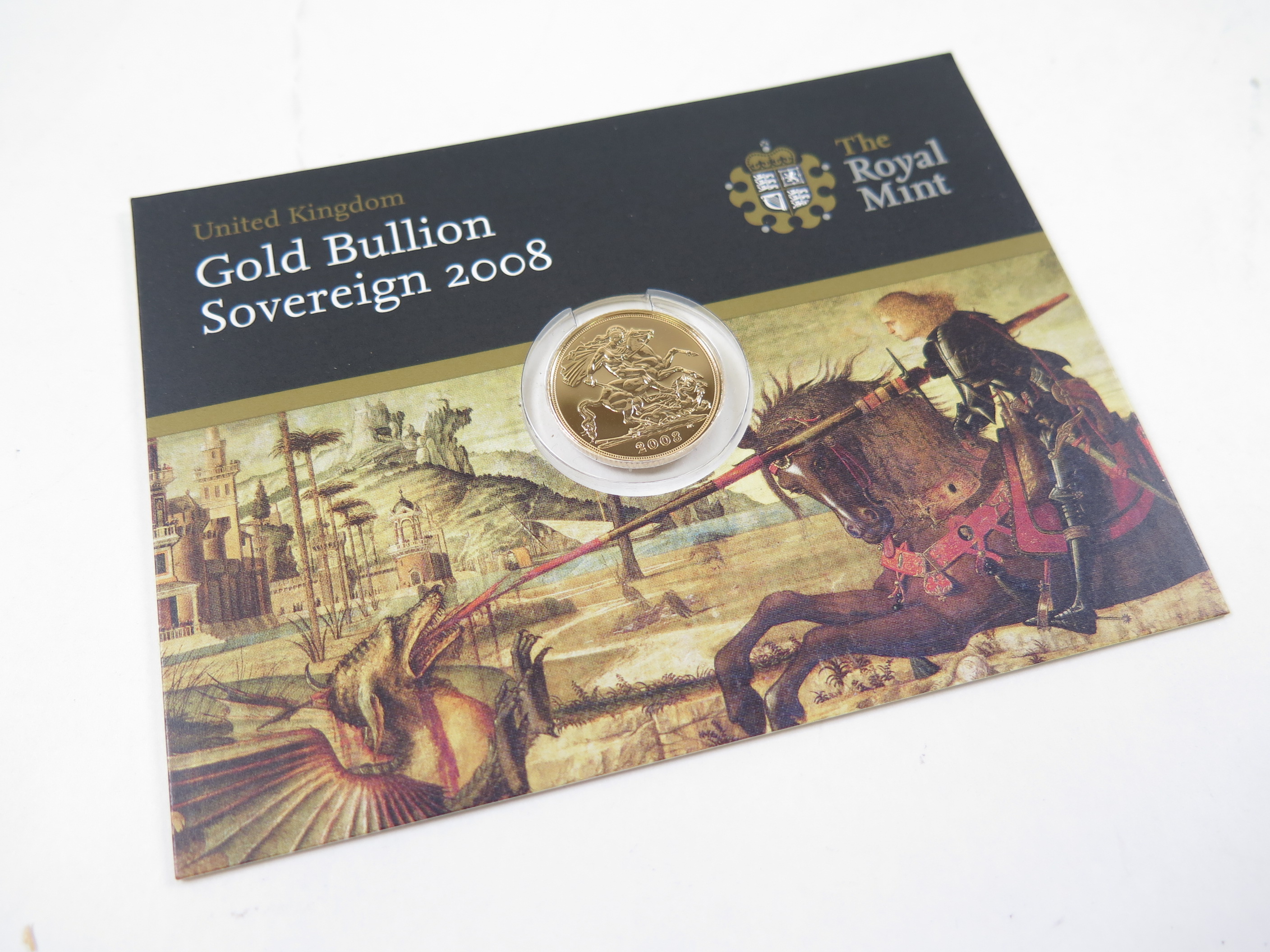 Sovereign 2008 BU in the "Royal Mint" packaging