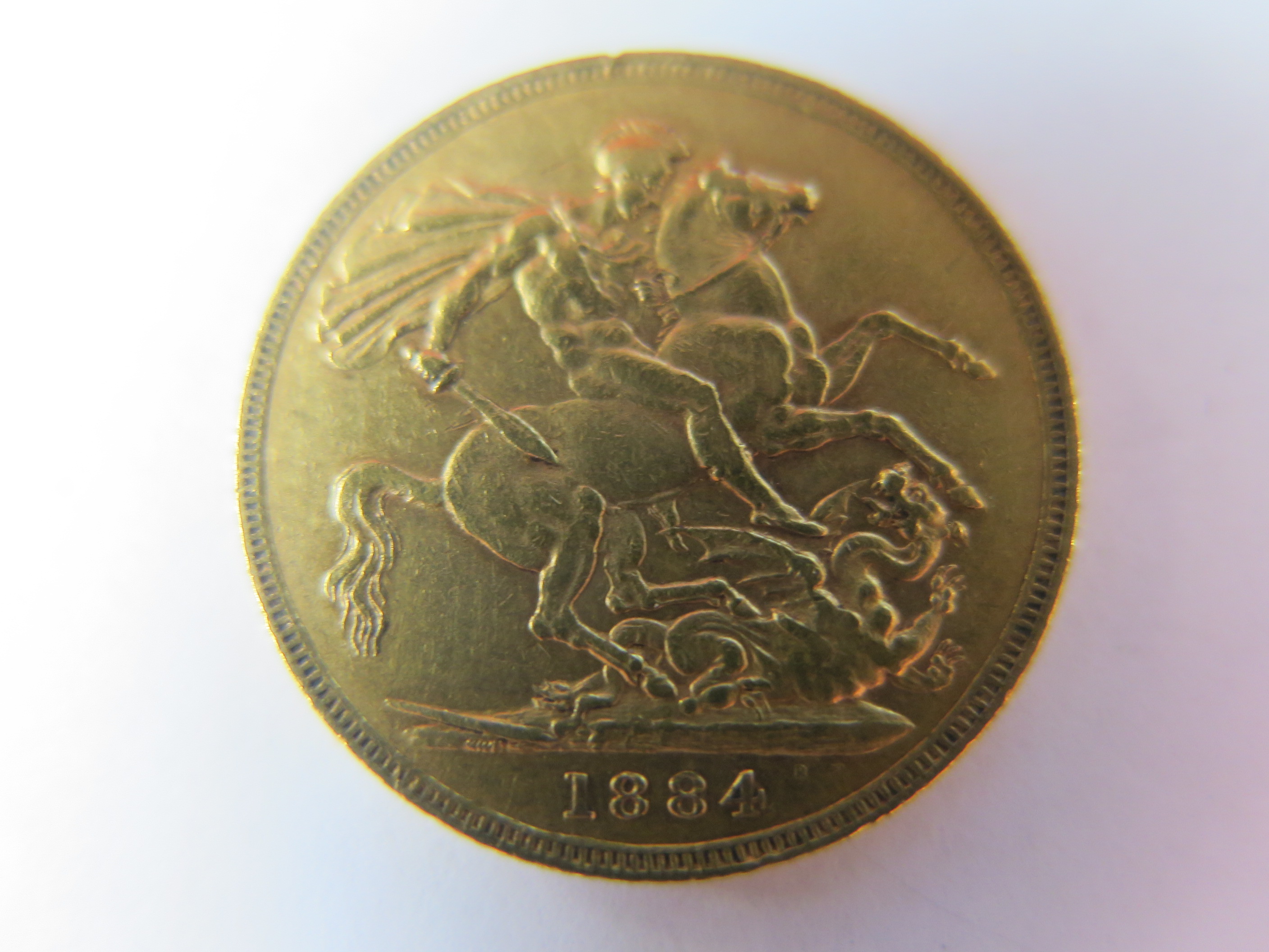 Sovereign 1884m VF - Image 2 of 2