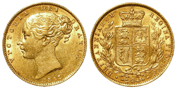 Sovereign 1862 GVF