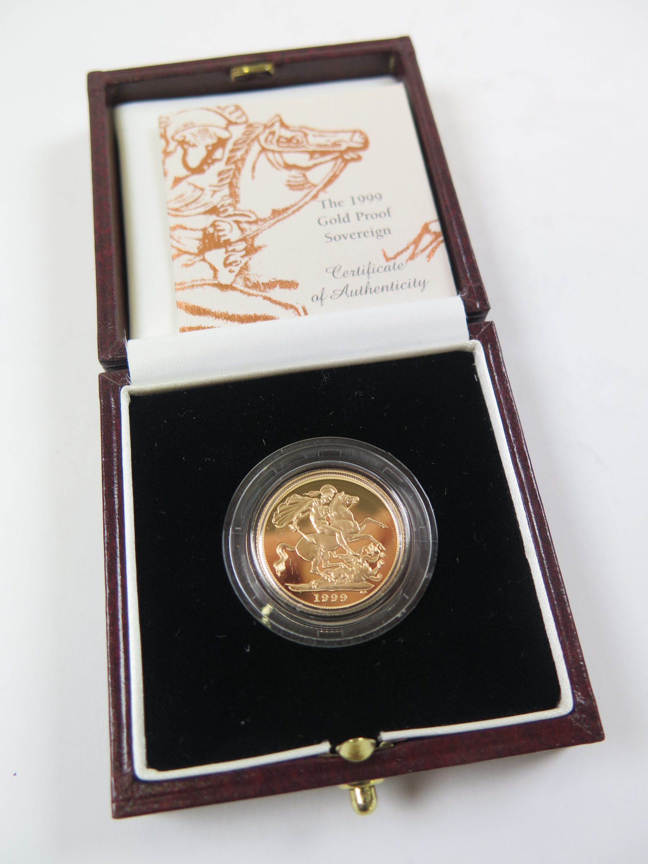 Sovereign 1999 Proof FDC boxed as issued