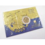 Half Sovereign 2005 BU in the "Royal Mint" card