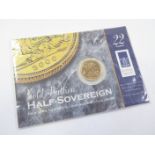 Half Sovereign 2000 BU in the "Royal Mint" card