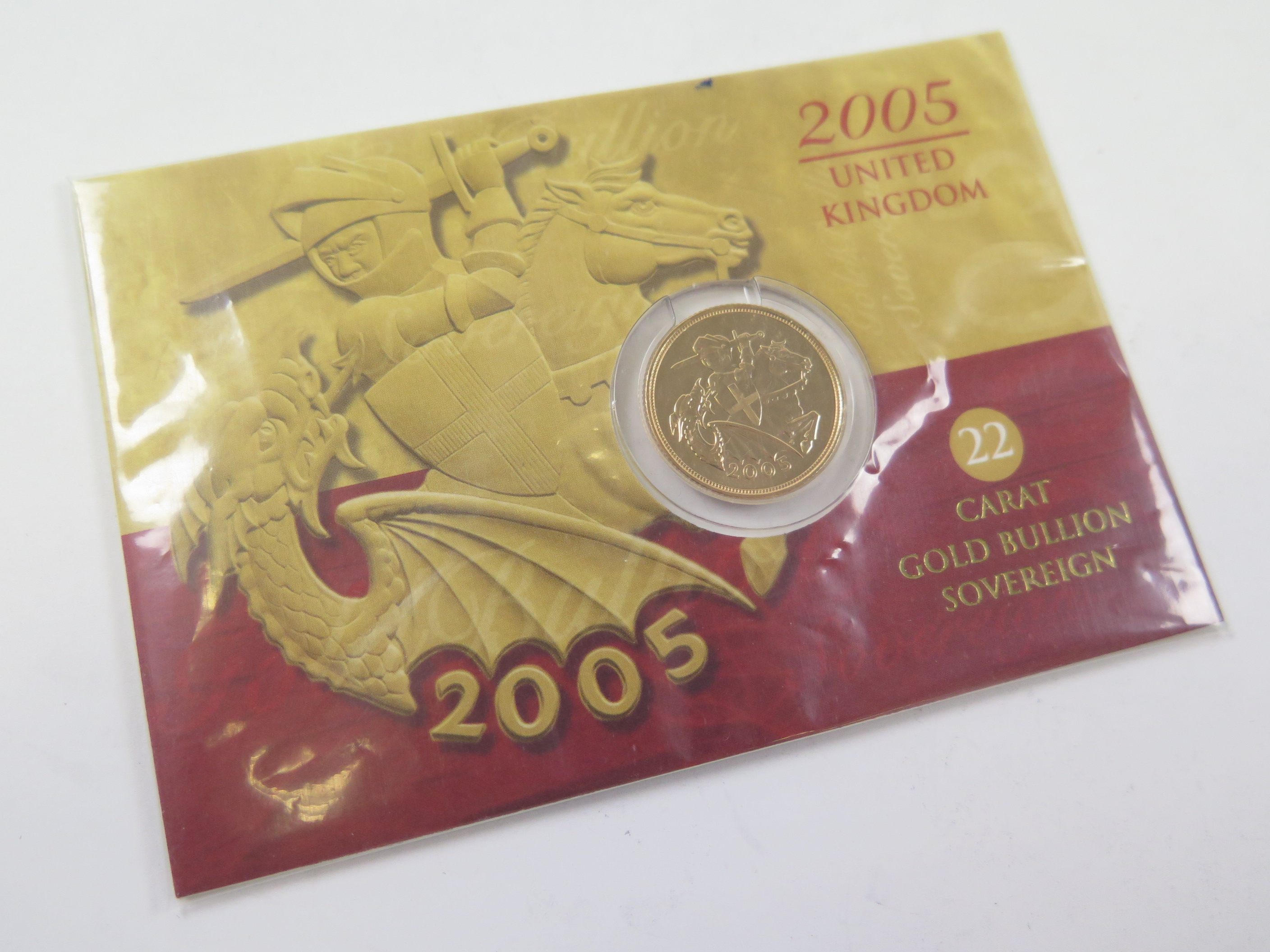 Sovereign 2005 BU in the "Royal Mint" card