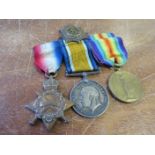 1915 Star Trio and Cap Badge to T1SR533 Cpl Herbert Jukes Army Service Corps (new army special