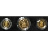 Three coin Set 1989 (Double Sovereign, Sovereign & Half Sovereign) FDC boxed as issued