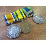 BWM, Territorial War Medal and IGS with Afghanistan NWF 1919 clasp. (Entitled to Victory Medal) to