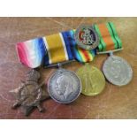 1915 Star Trio and Silver War Badge (mounted for wear) to MB29 Motor Boatman H. R. Buckamster