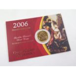 Sovereign 2006 BU in the "Royal Mint" packaging