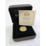 Australia Royal Baby 1/4 oz Gold Proof $25 2013 aFDC cased with cert (Perth mint)