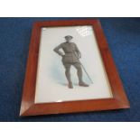 Contemporary Framed Officers Photograph. Full length colour tinted officers photograph, 2nd