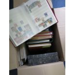 Albums of all World, mint and used in large box, approx 15 (buyer collects)