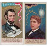 Duke & Sons, Great Americans, complete set of 50 cards, issued in 1888, G - VG, a very nice set, cat