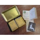 1914 Princess Mary Gift Tin with original contents of Tobacco, Cigarettes (foil damaged) card and