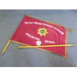 East Yorkshire Regimental Association Banner, Bridlington Branch. Good condition (Buyer collects)