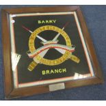 Bronzed Plaster and Oak Memorial Frame, made to hold the portrait of a loved one. The Glorious Dead,