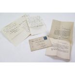 Bowles (William, Admiral). Two handwritten letters to 'My dear Hawker' dated 1859 & 1860, with