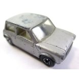 Matchbox superfast no. 29 racing mini, metallic silver, possibly pre production prototype, only 6