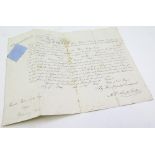 Edward VII. Commission document relating to Harold Platt Sykes to the rank of Major, dated 12th