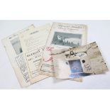 Flying at Hendon, The London Aerodrome', 1914, Official Programme, 21cm high, together with a signed