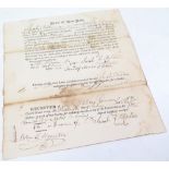 US Army State of New York enrollment letter for Jacob Miller, dated 13th June 1812