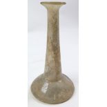 Tall Roman glass vase, height 17cm approx.