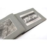 RAF related. A Photograph album containing approximately forty-five black and white photographs,