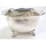 Silver four footed Sugar Bowl weight approx 4.25 oz