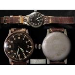 World War II German military Luftwaffe B.Uhr pilot/ navigators watch circa 1940, ref fl23883. The