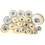 Collection of Oriental blue & white porcelain, circa early 20th century, including large bowl, three