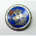 Enameled Coin : GB George III Silver Crown, date unclear with St George & The Dragon reverse