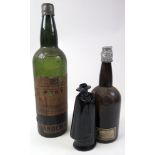 Two large shop display (?) port bottles for Sandeman & Co., circa late 19th to early 20th century,