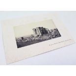 19th Century black and white photograph of a temple ruin, with signature 'Bourne' to bottom left, (