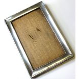 Silver fronted picture frame, hallmarked 'Chester 1919' (no glass), 16.5cm x 11.3cm