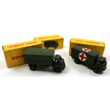 Dinky. Three boxed Dinky Toys, comprising 621 3-Ton Army Wagon ; 623 Army Covered Wagon ; 626