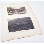 19th Century black and white photograph 'The Bridge of the Rayee, Chumba', and 'General View of
