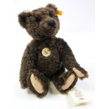 Steiff - Handmade Brown Mohair Teddy Bear - "1920 Classic Teddy Bear". With Steiff Golden Stud In