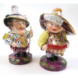 Pair of Royal Crown Derby 'Mansion House' Dwarfs, 'Royal Academy Exhibition' & 'Auction of