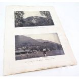 19th Century black and white photograph of 'Potrehn Hill, Capt. Craster's house, Dalhousie', and '