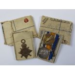 1915 Star Trio - to 2008 Pte. E. Cullis Bucks Yeomanry, in original boxes, Registered envelopes,