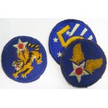 American Air Force Patches – Original WW2 embroidered insignia – USAAF, 5th Air Force and 14th Air